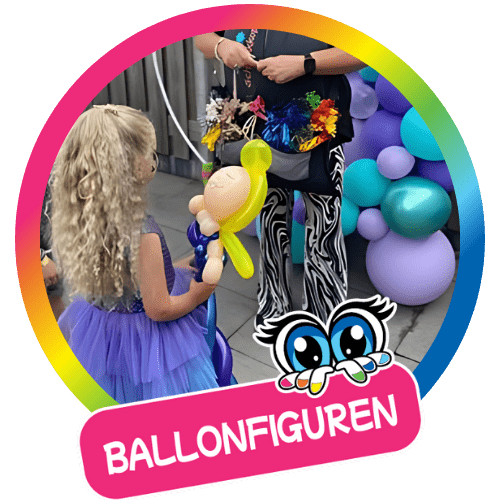 Ballonfiguren-Princes-Elsa-Schminkkoppies- Amsterdam