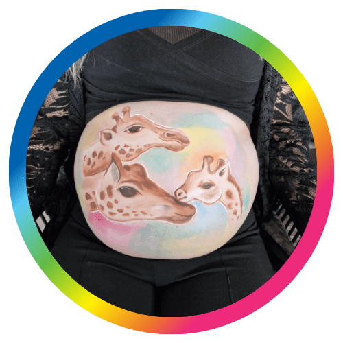 Bellypaint-Giraf-Schminkkoppies-Amsterdam