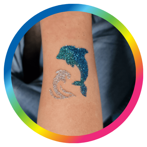 Glittertattoo-Dolfijn-Schminkkoppies-Amsterdam