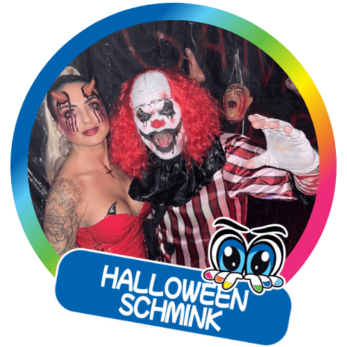 Halloween-Schmink Amsterdam-Schminkkoppies-Sugar-CLown-en-duivel Bodypainting Tiger Schminkkoppies Amsterdam