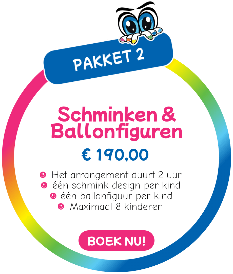 Schminkkoppies-Pakket-2- Schminken-en-Ballonfiguren